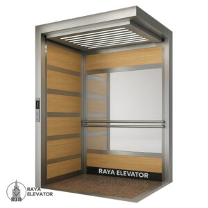 کابین آسانسور ام دی اف استیل کد 3706 نقره ای