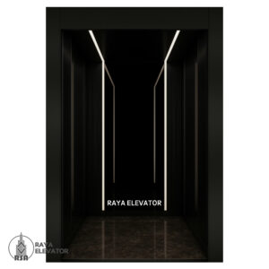 کابین آسانسور استیل کد3754 مشکی