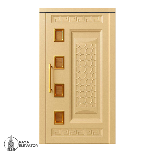 درب آسانسور لولایی کد 6054 طرح زنبوری