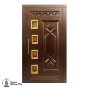 قیمت درب آسانسور لولایی کد 6056 قهوه ای