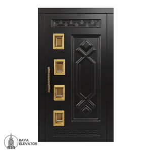خرید درب آسانسور لولایی کد 6056 مشکی