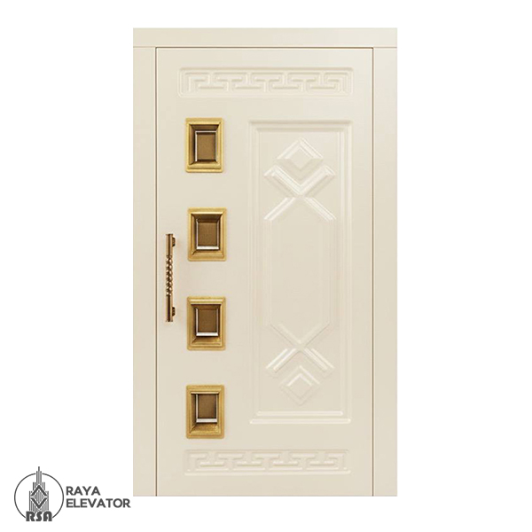 درب آسانسور لولایی کد 6056 کرمی