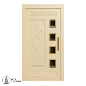 قیمت درب آسانسور لولایی کد 6059 کرمی