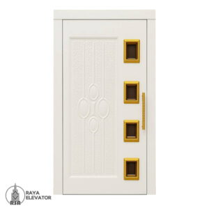 درب آسانسور لولایی کد 6061 سفید