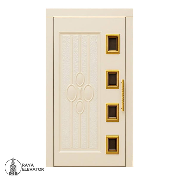 درب آسانسور لولایی کد 6061 کرمی