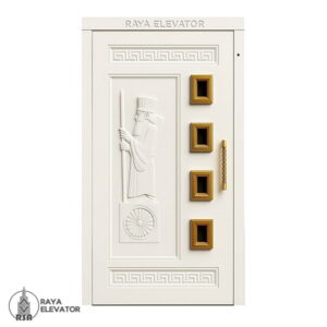 خرید درب آسانسور لولایی کد6051 سفید