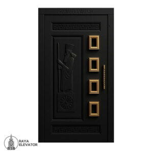 درب آسانسور لولایی کد6051 مشکی