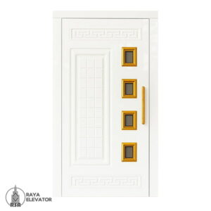درب آسانسور لولایی کد6060 سفید