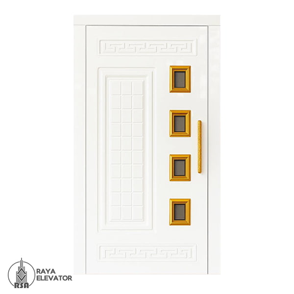 درب آسانسور لولایی کد6060 سفید