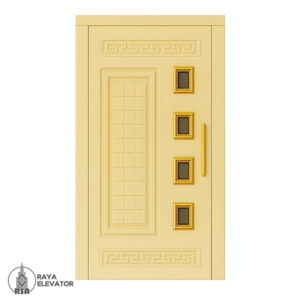 درب آسانسور لولایی کد6060 کرم