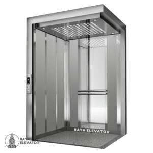 قیمت کابین آسانسور استیل مگا کد3702 نقره ای