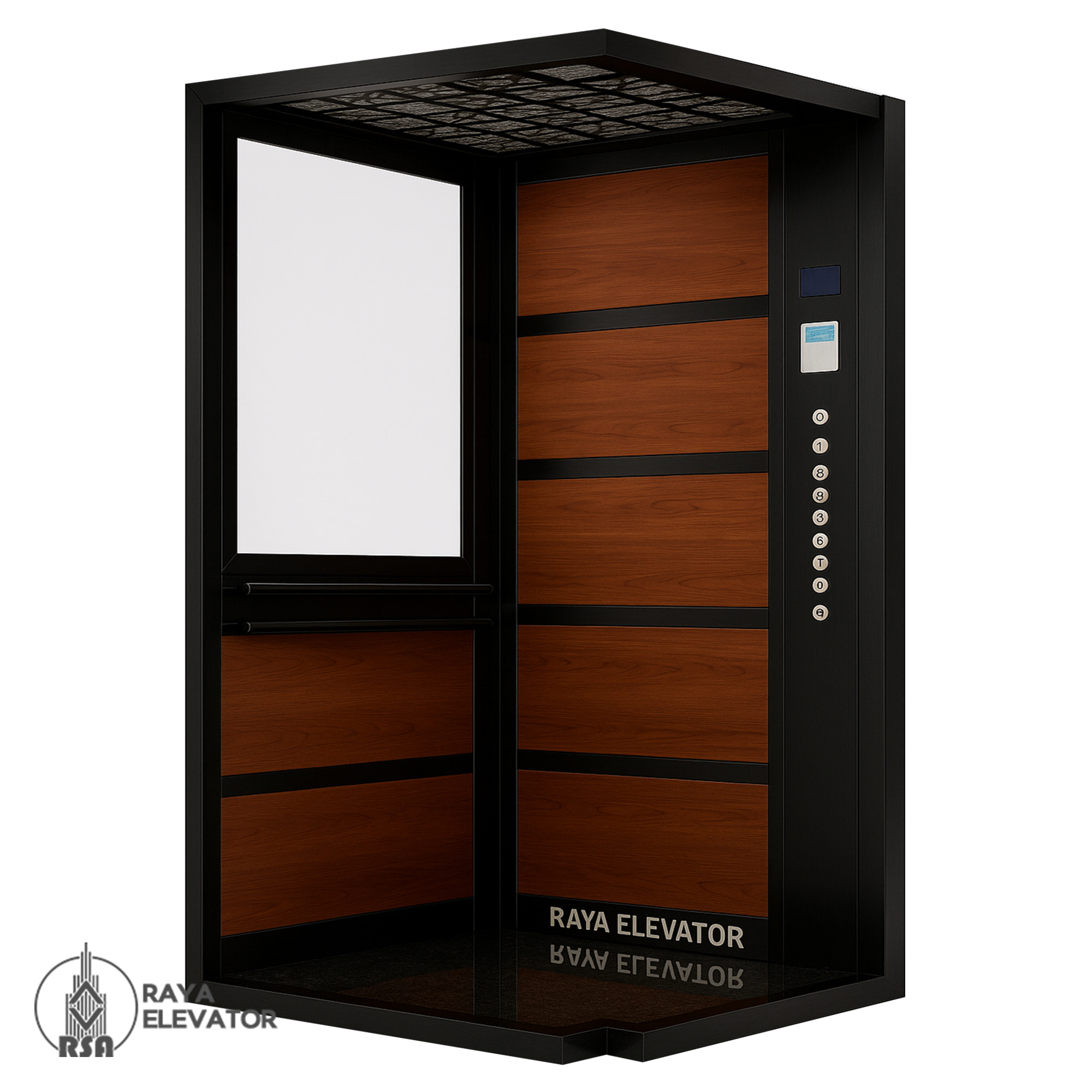 کابین آسانسور ام دی اف کد3704 مشکی