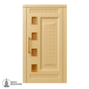 درب آسانسور لولایی کد 6054 طرح زنبوری