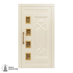 درب آسانسور لولایی کد 6056 کرمی