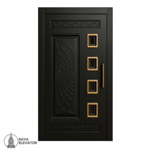 درب آسانسور لولایی کد 6059 مشکی