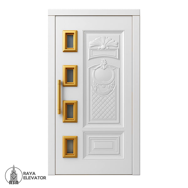 درب آسانسور لولایی کد6055 سفید