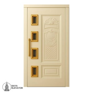 خرید درب آسانسور لولایی کد6055 کرمی