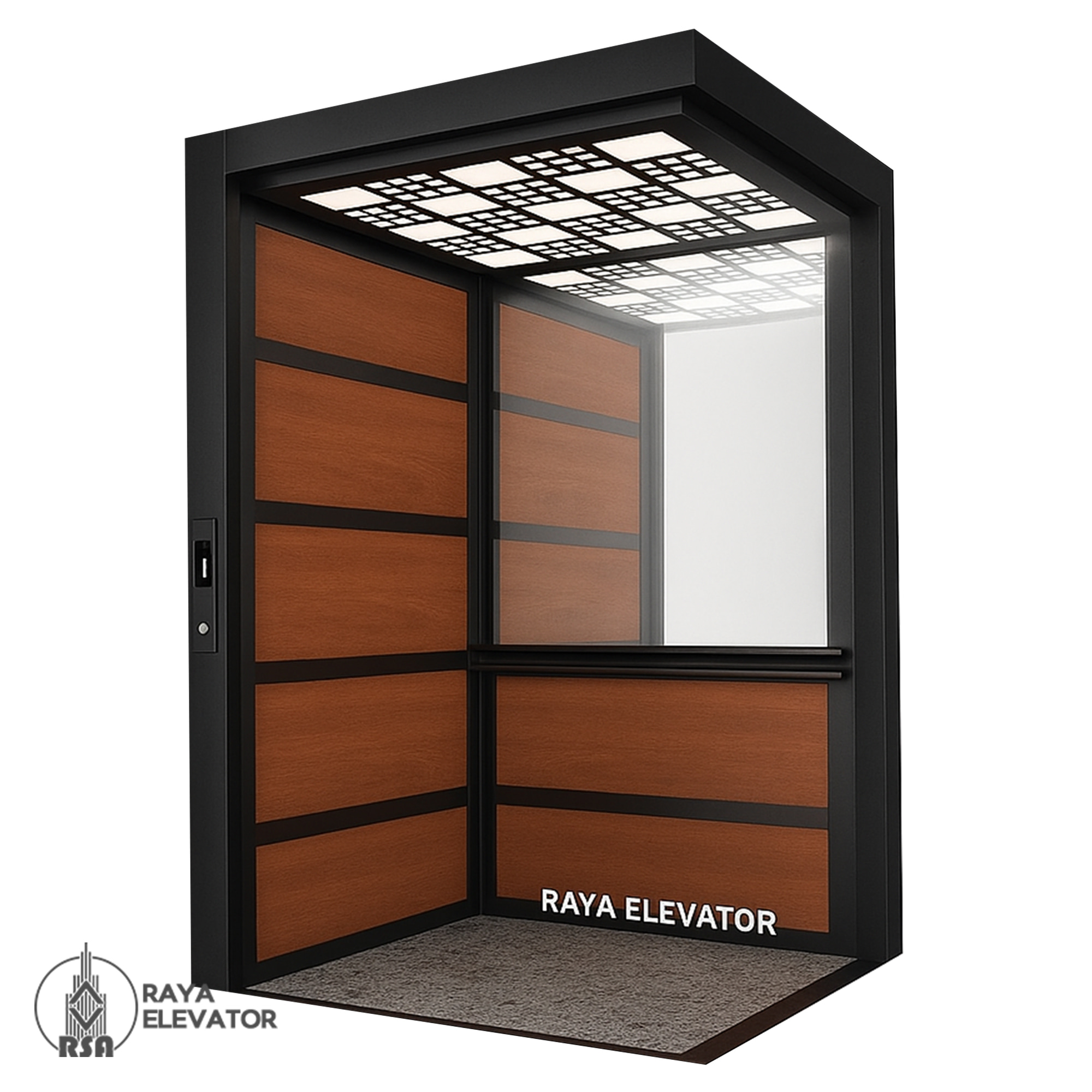 کابین آسانسور ام دی اف کد3703 مشکی