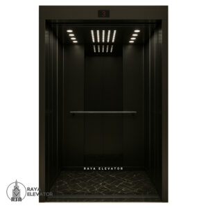 کابین آسانسور استیل کد 3756 RASPINA مشکی