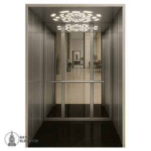 کابین آسانسور استیل کد3764 دودی