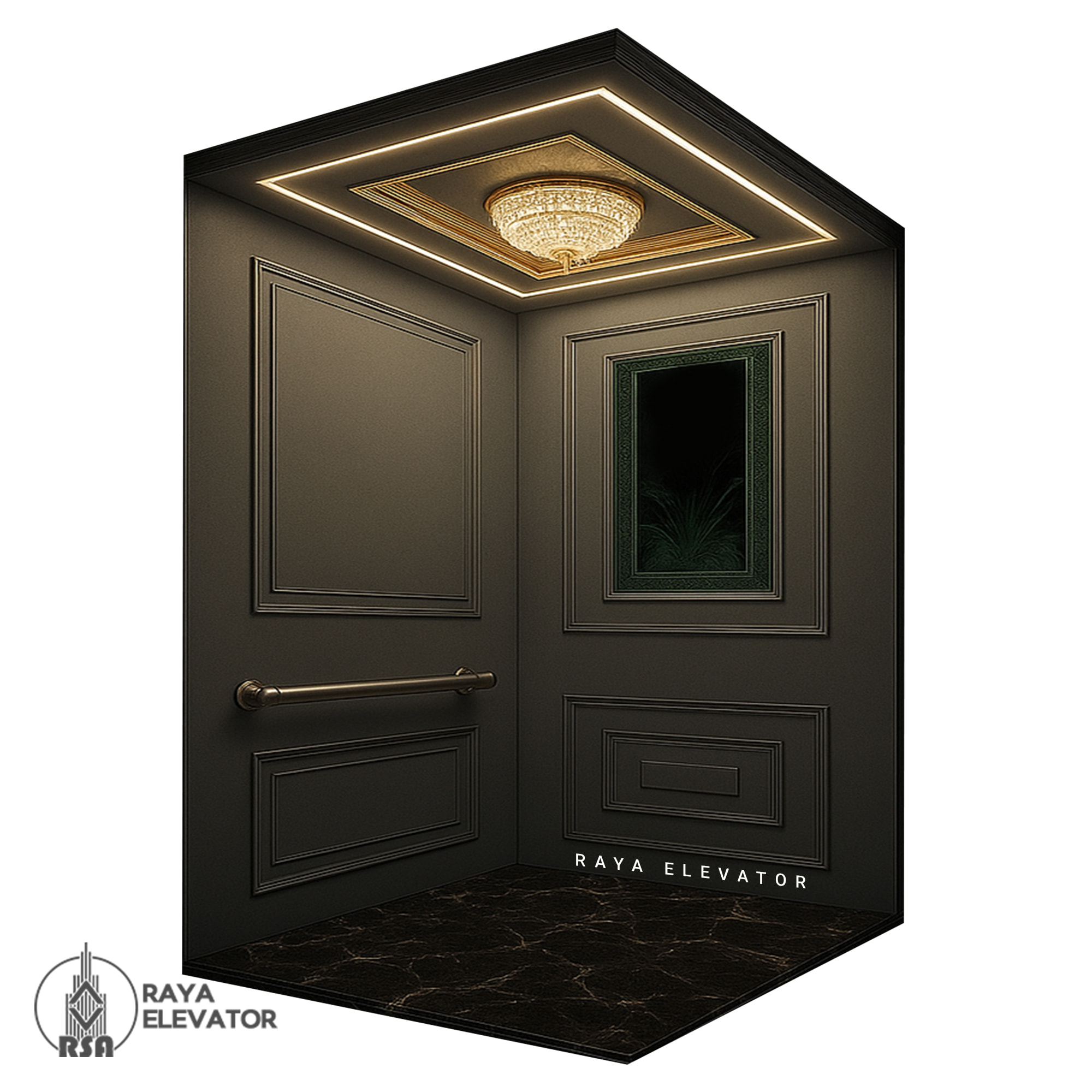 کابین آسانسور کد 3757 BEHDIS دودی