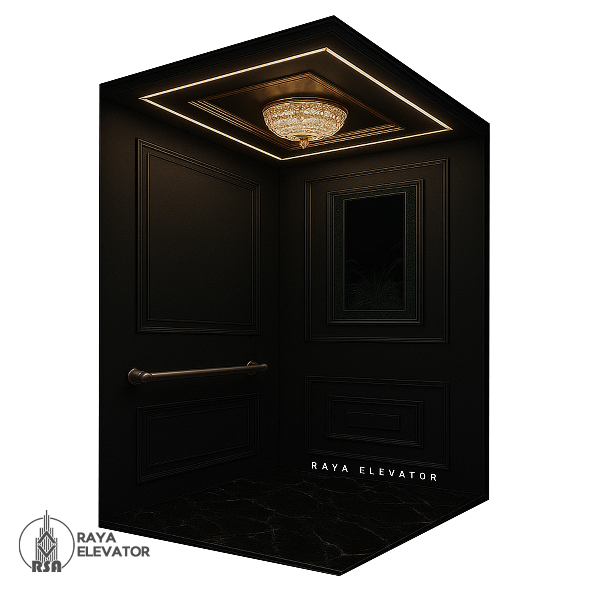 کابین آسانسور کد 3757 BEHDIS مشکی