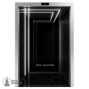 کابین آسانسور استیل کد 3759 SIVAN دودی