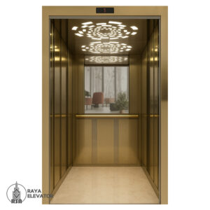 قیمت کابین آسانسور استیل کد 3763 SEPEHR طلایی1