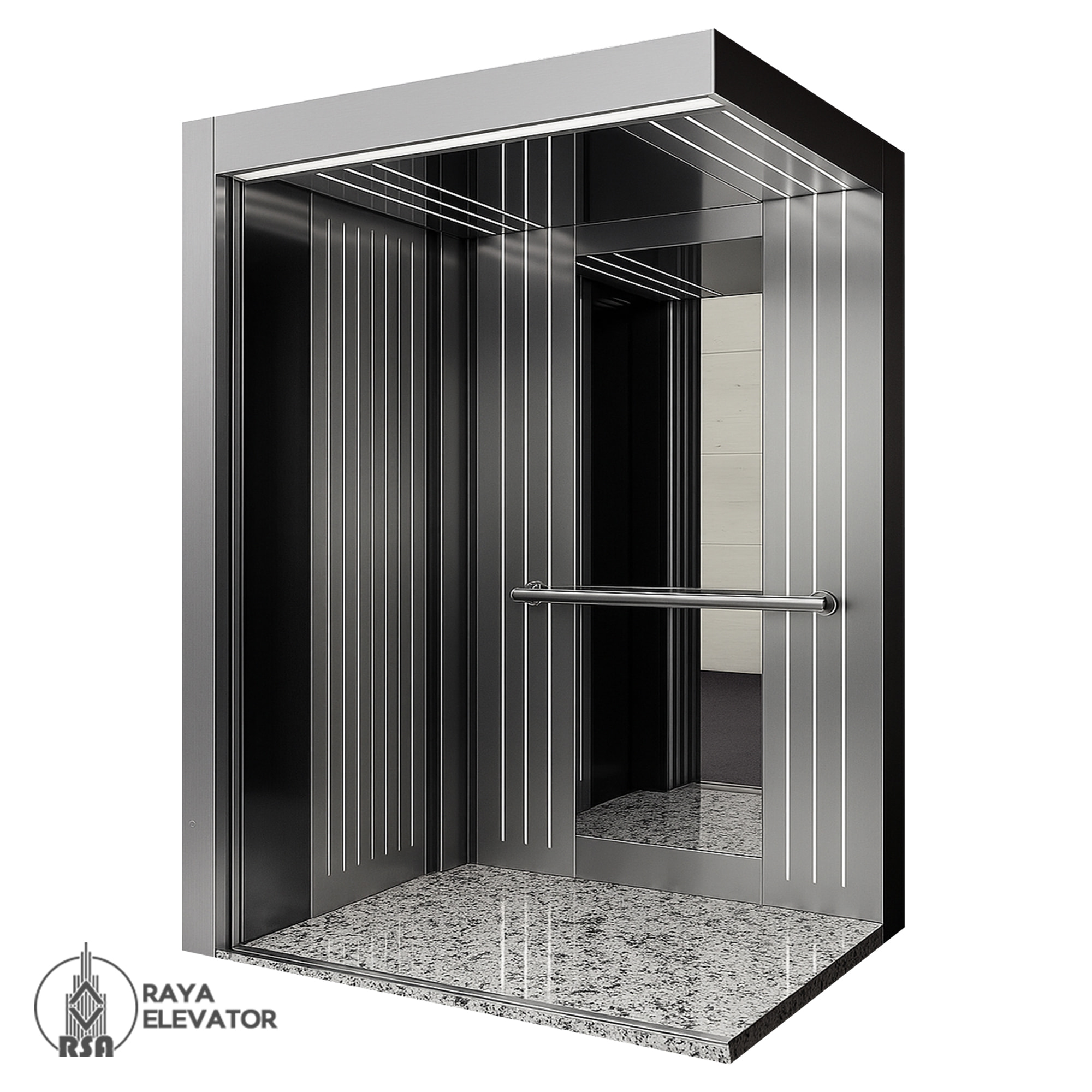 قیمت کابین آسانسور استیل کد 3767 DENA نقره ای