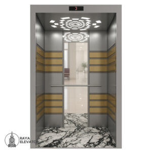 قیمت کابین آسانسور استیل کد 3768 RASHA نقره ای