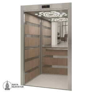 قیمت کابین آسانسور ام دی اف استیل کد 3783 MAHON نقره ای