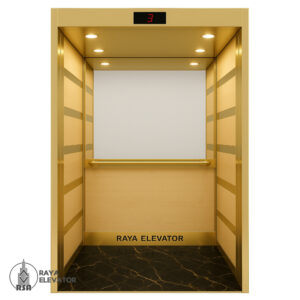 قیمت کابین آسانسور ام دی اف استیل کد 3785 AFRA طلایی