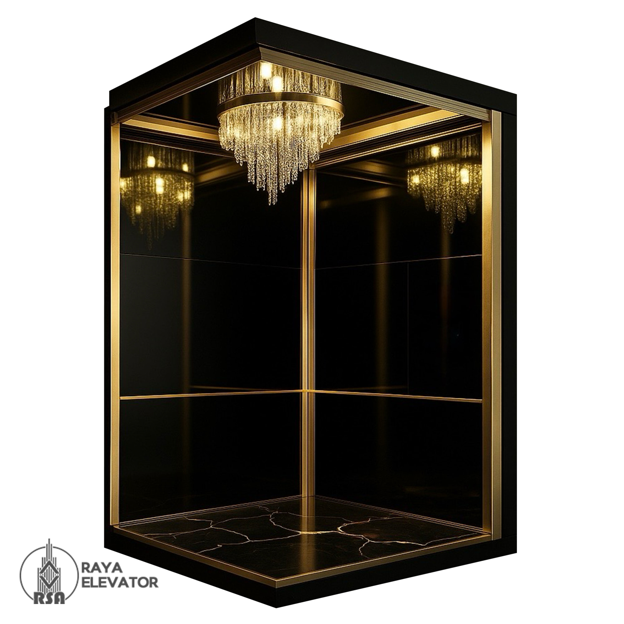 خرید کابین آسانسور کد 3781 TOSKA طلایی