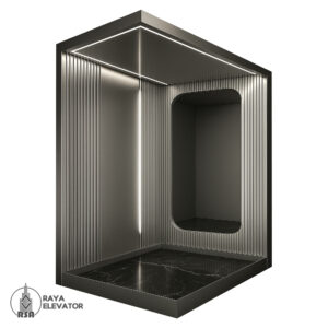 کابین آسانسور استیل کد 3762 ROYAL نقره ای