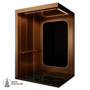 کابین آسانسور استیل کد 3765 ARSHIA رزگلد