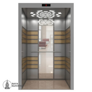 خرید کابین آسانسور استیل کد 3768 RASHA نقره ای