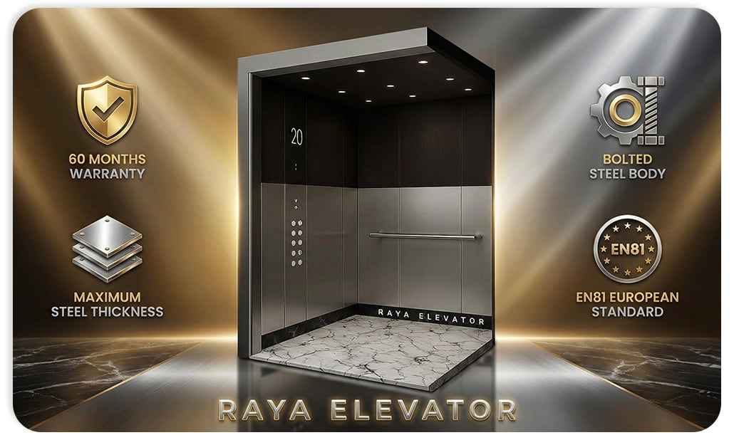 کابین آسانسور استیل کد 3769 APADANA