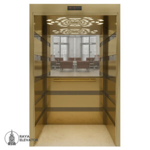 کابین آسانسور استیل کد 3771 ALBORZ طلایی