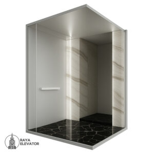قیمت کابین آسانسور استیل کد 3778 ELIA نقره ای
