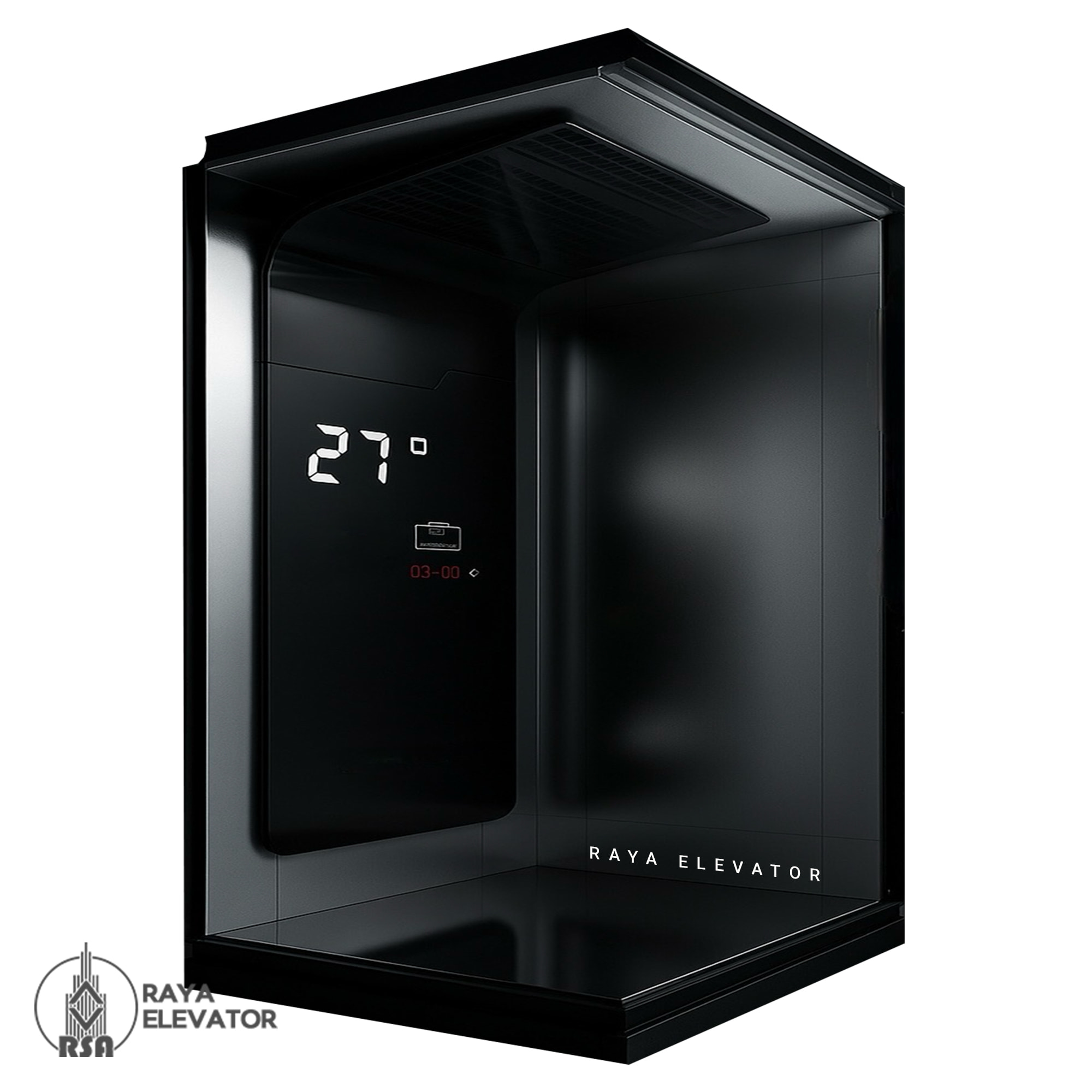 قیمت کابین آسانسور استیل کد 3779 TORANJ دودی