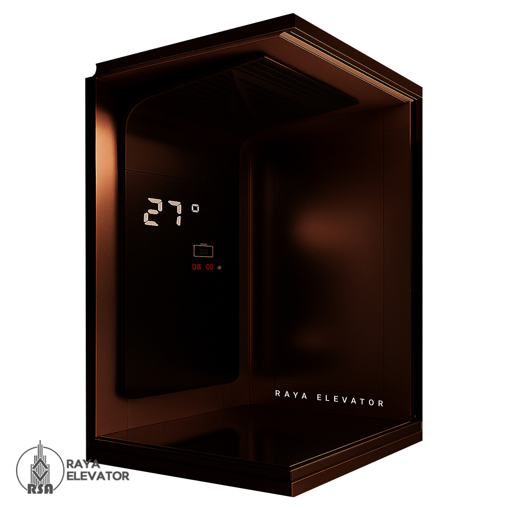 خرید کابین آسانسور استیل کد 3779 TORANJ رزگلد