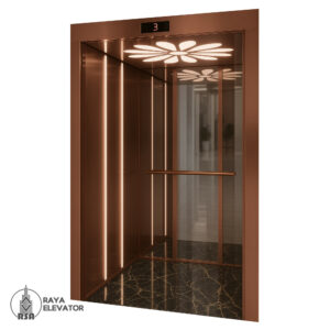 کابین آسانسور استیل کد 3787 SOREN رزگلد