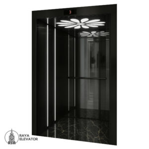 خرید کابین آسانسور استیل کد 3787 SOREN مشکی