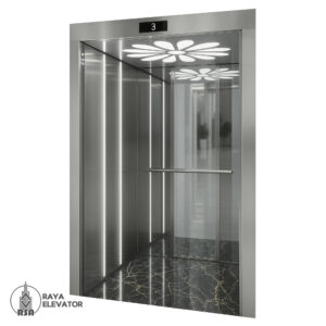 کابین آسانسور استیل کد 3787 SOREN نقره ای
