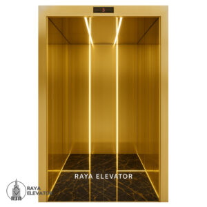 کابین آسانسور استیل کد 3788 VISTA طلایی