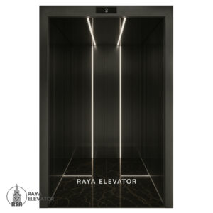 کابین آسانسور استیل کد 3788 VISTA مشکی