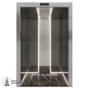 کابین آسانسور استیل کد 3788 VISTA نقره ای