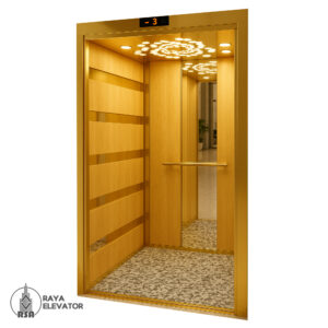 خرید کابین آسانسور ام دی اف استیل کد 3784 RASH طلایی
