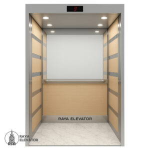 خرید کابین آسانسور ام دی اف استیل کد 3785 AFRA نقره ای