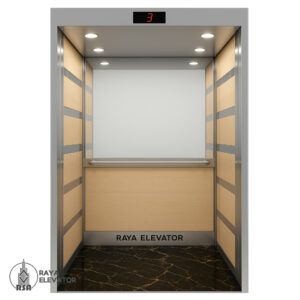 کابین آسانسور ام دی اف استیل کد 3785 AFRA نقره ای